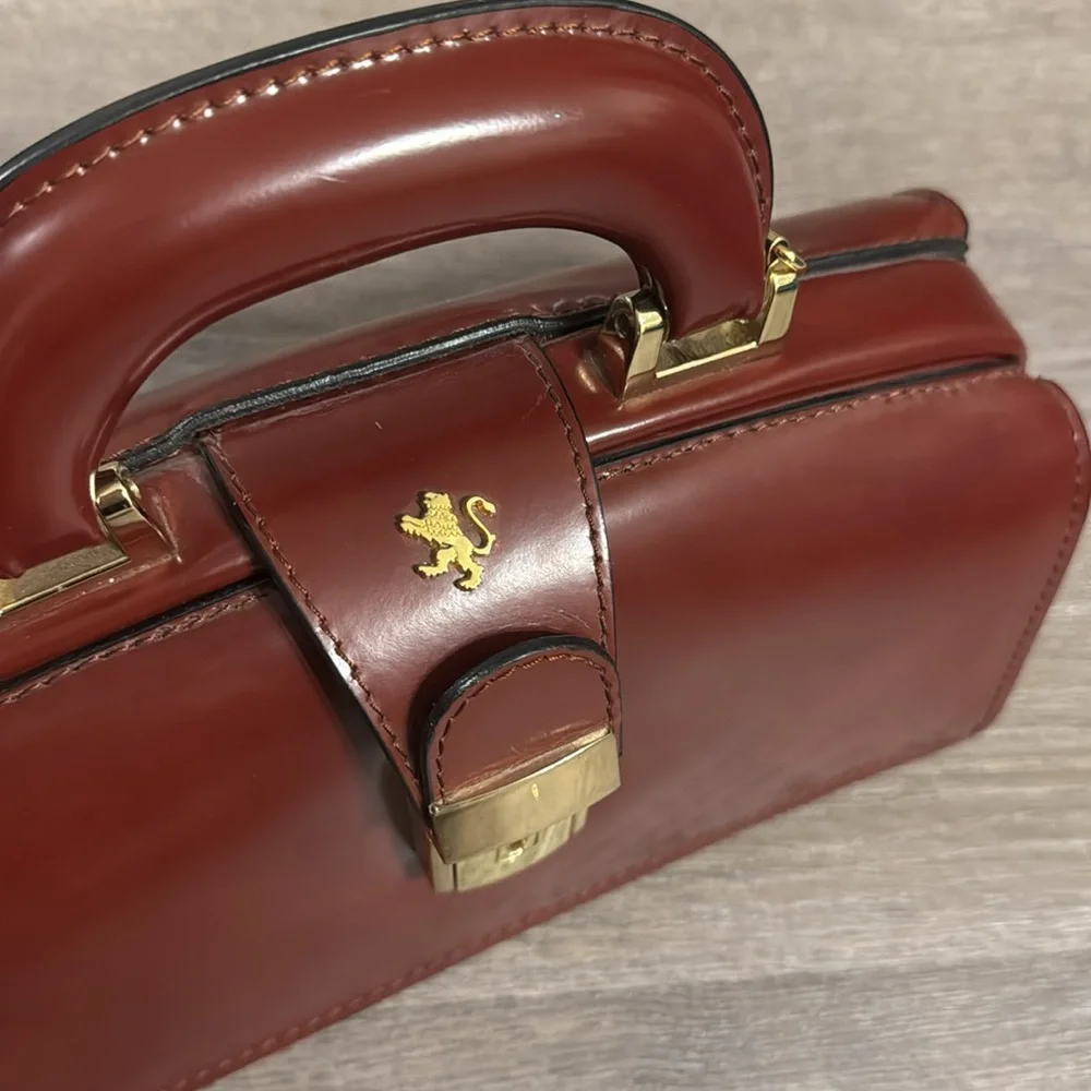 Pratesi Pelletterie Lady Brunelleschi Leather Handbag Shoulder Bag - Picture 9 of 12